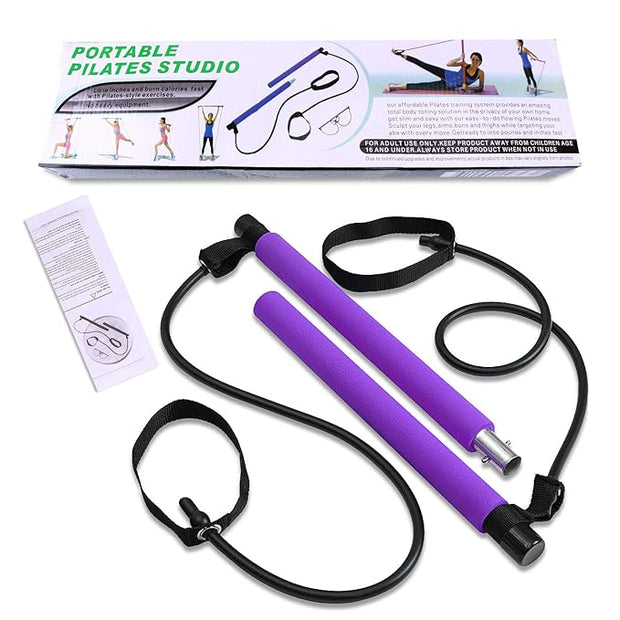 GETFIT INDIA Full Body Workout Bar Kit Home Fitness Workout for Women & Men